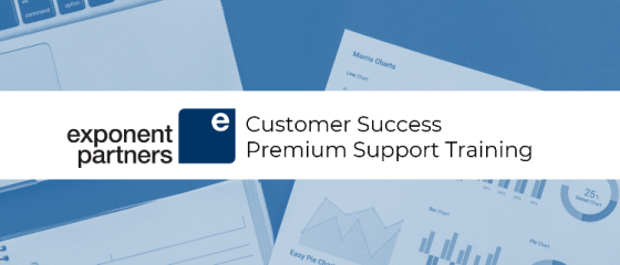 Image: Banner that reads Exponent Partners Customer Success Premium Support Training