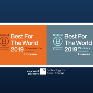 Logos of B Corp Best For The World Honors Governance and Workers 2019