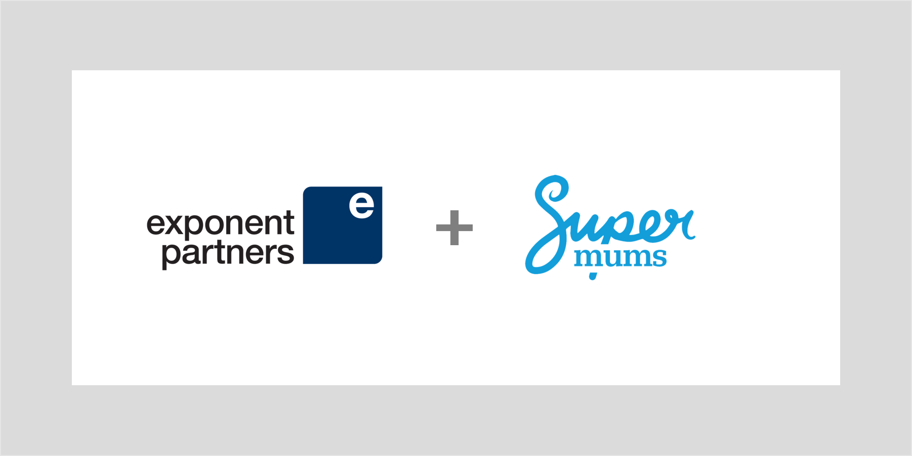 Graphic: Exponent Partners SuperMums logos