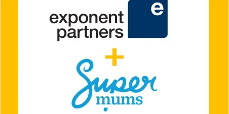 Photo: Logos for Exponent Partners plus Supermums