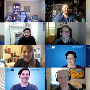 Photo: Collage of Video Conference Staff Meeting