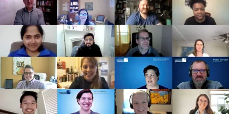 Photo: Collage of Video Conference Staff Meeting