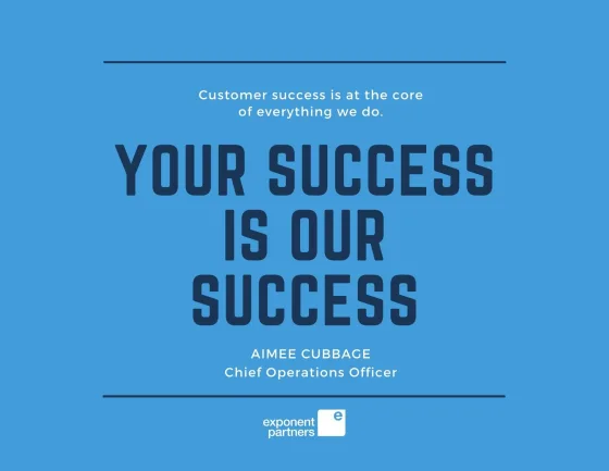Aimee Cubbage COO Exponent Partners quote