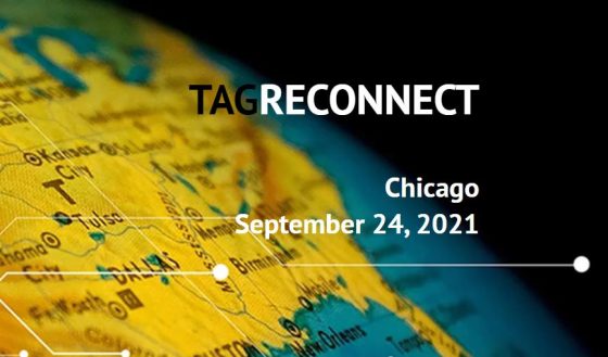 Photo: map of United States with TAGReconnect text